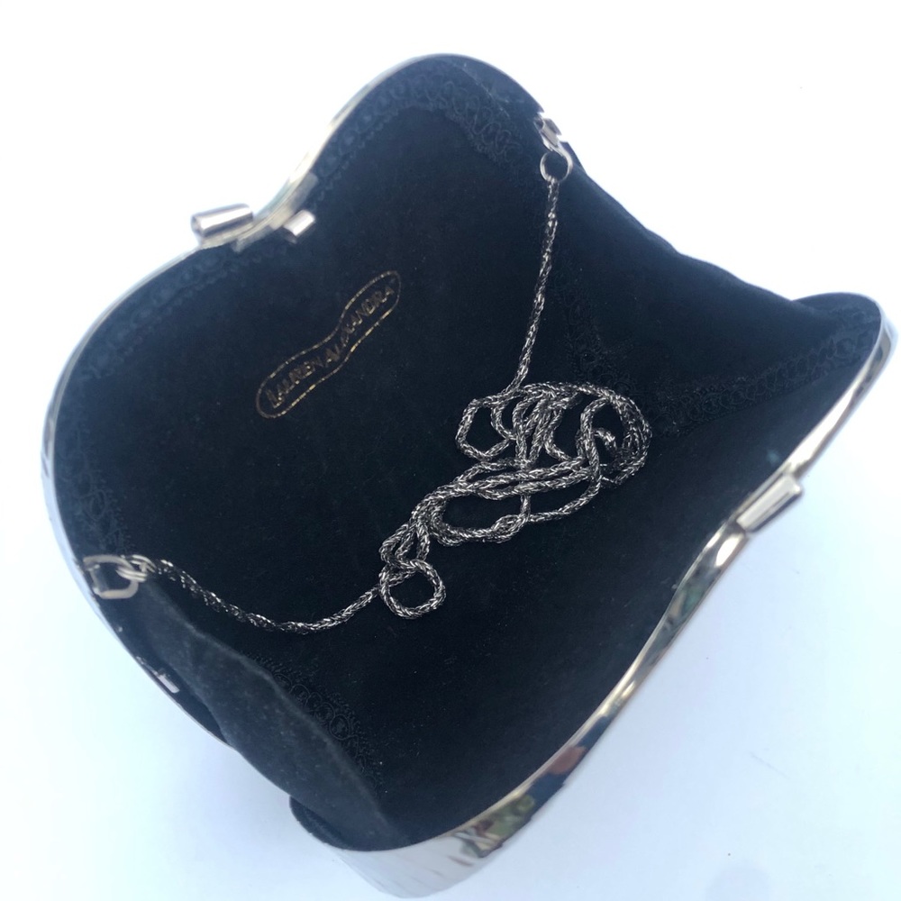 Vintage Lauren Alexandra clutch/shoulder clam bag. - Picture 3 of 3
